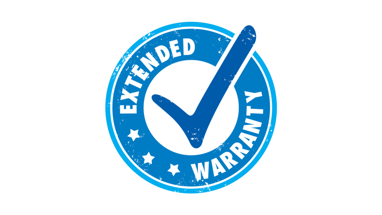 Clipart of an 'EXTENDED WARRANTY' stamp