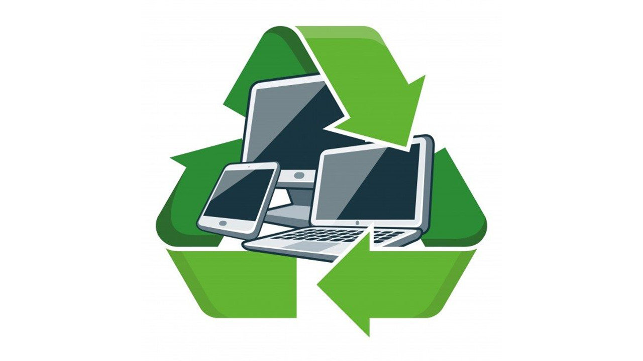 Electronic waste recycyling scheme logo