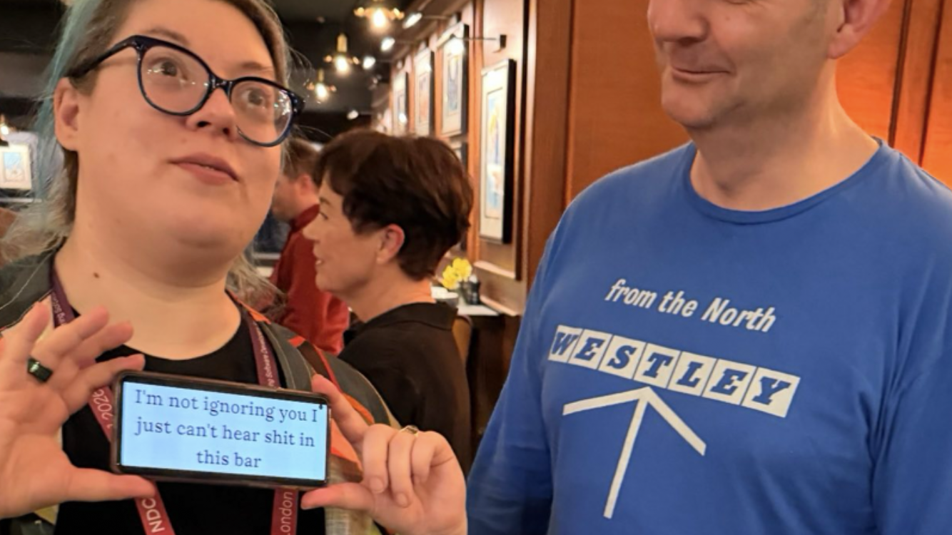 i'm not ignoring you I just can't hear shit in this bar.